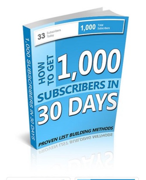 Product picture proven methods to go from 0 to 1,000 new subscribers FAST!